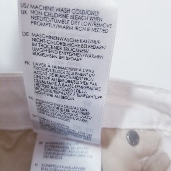 Liverpool The Girlfriend Luna White Mend Distressed Jeans High Rise Rolled Hem - Picture 9 of 13